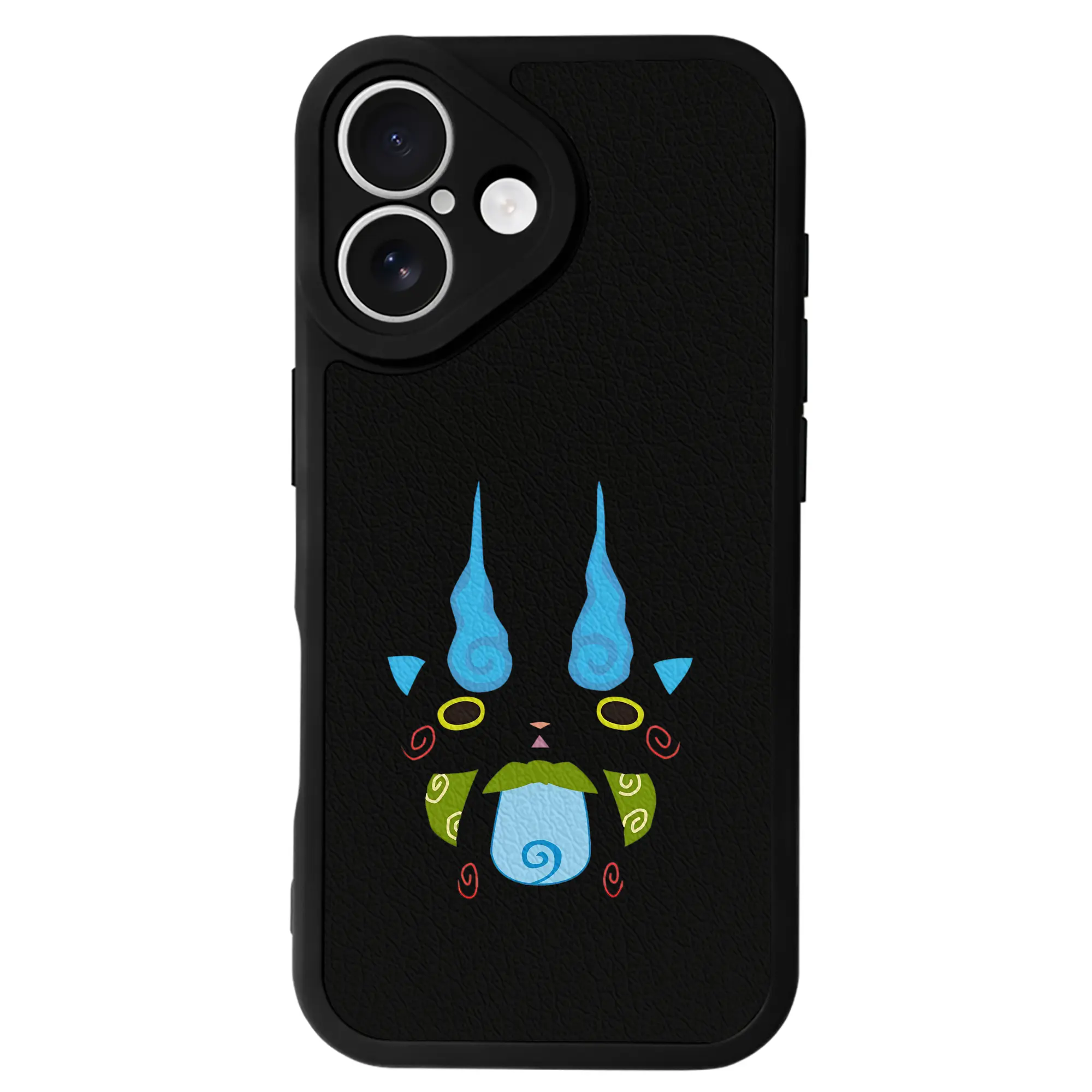 妖怪ウォッチ グッズ,コマさん - IPhone 16シリーズ対応 ・ シリコンスマホケース ・ レザー調 ・ 高精度フィット ・ 耐衝撃 ・ ワイヤレス充電対応 ・ 精密カット